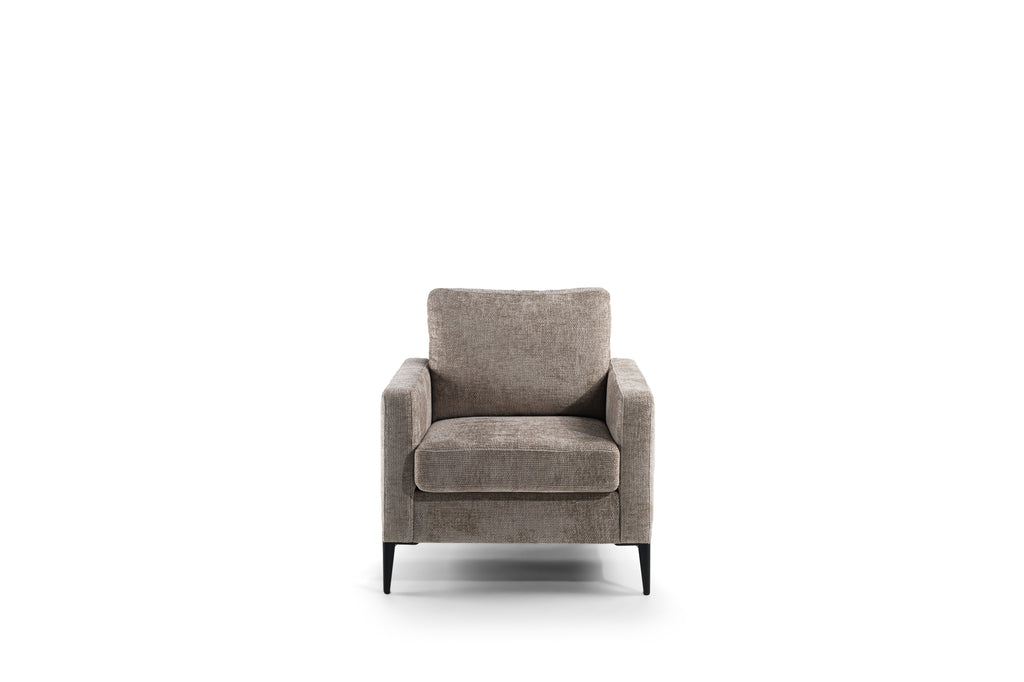 Levi - fauteuil - champagne - stof Elite