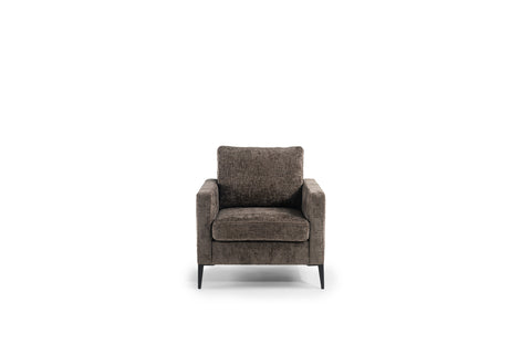 Noah - fauteuil - bruin - stof Elite