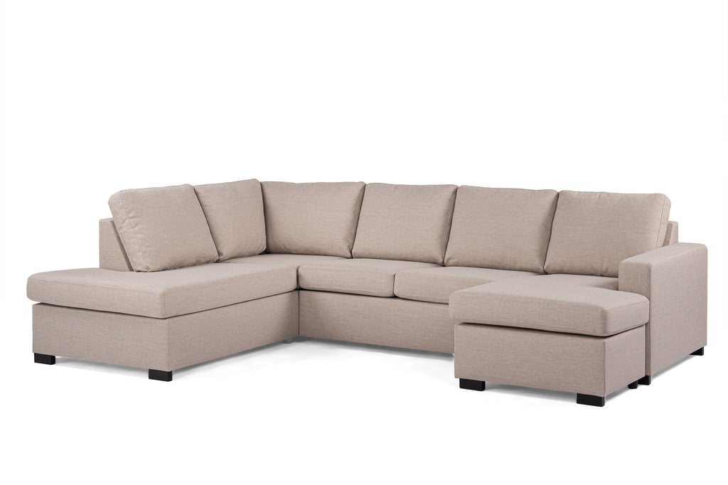 Anna - Ecksofa - Beige - Stoff Inari 22