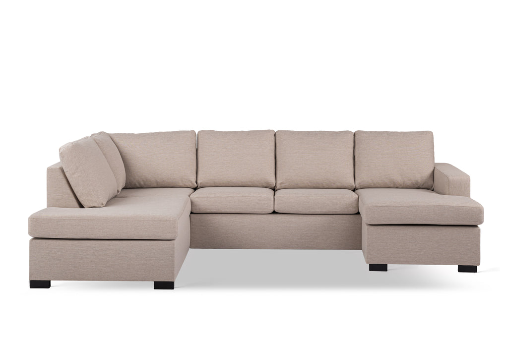 Anna - Ecksofa - Beige - Stoff Inari 22