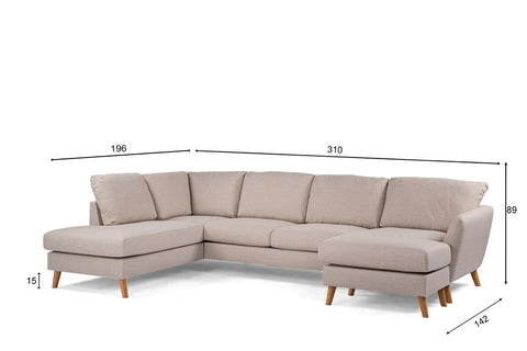 Lotte - sofa - beige - fabric Inari 22