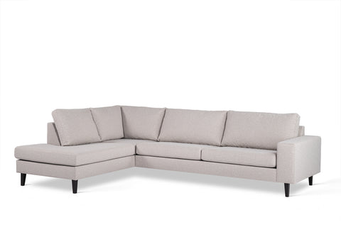 Mees - corner sofa - grey - fabric