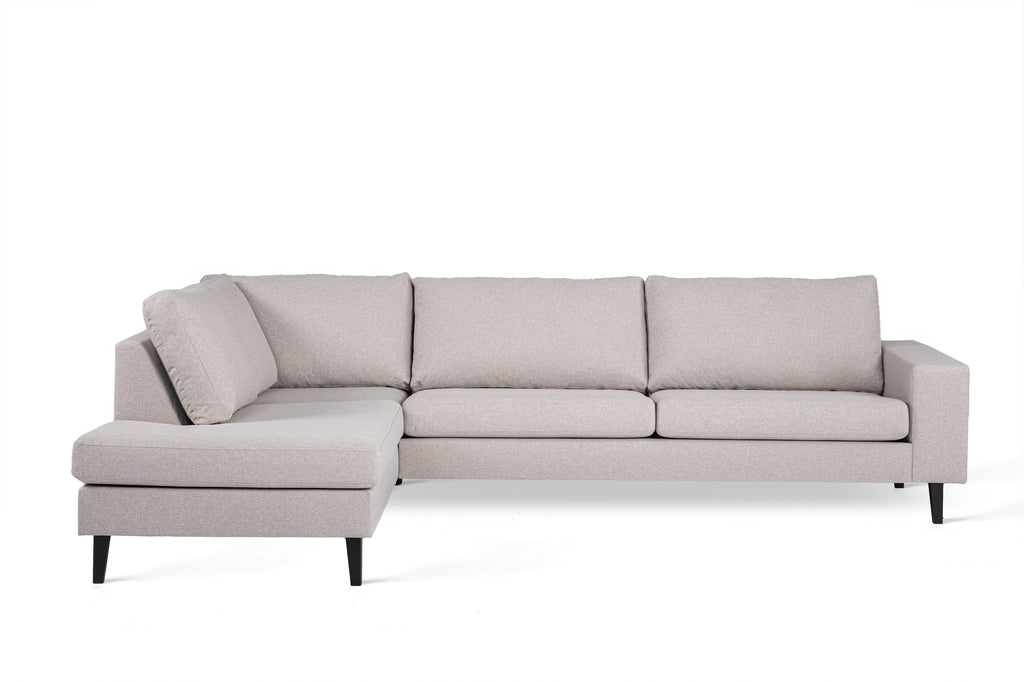 Mees - corner sofa - grey - fabric