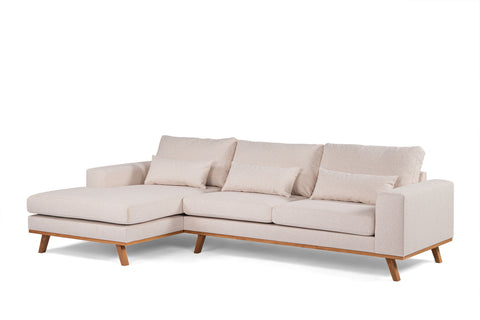 Julian - corner sofa - beige - fabric Grande 03