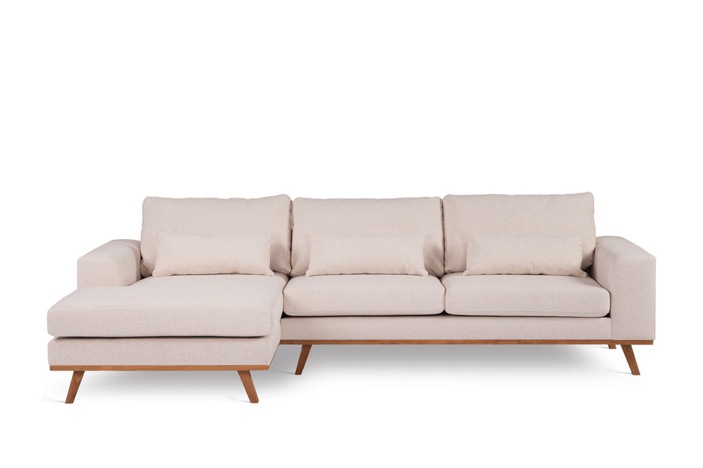 Julian - corner sofa - beige - fabric Grande 03