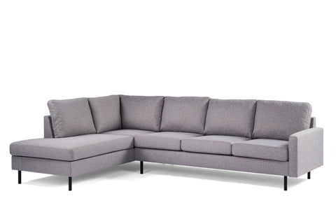 Teun - corner sofa - grey - fabric Malmo 90