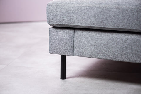 Teun - corner sofa - grey - fabric Malmo 90