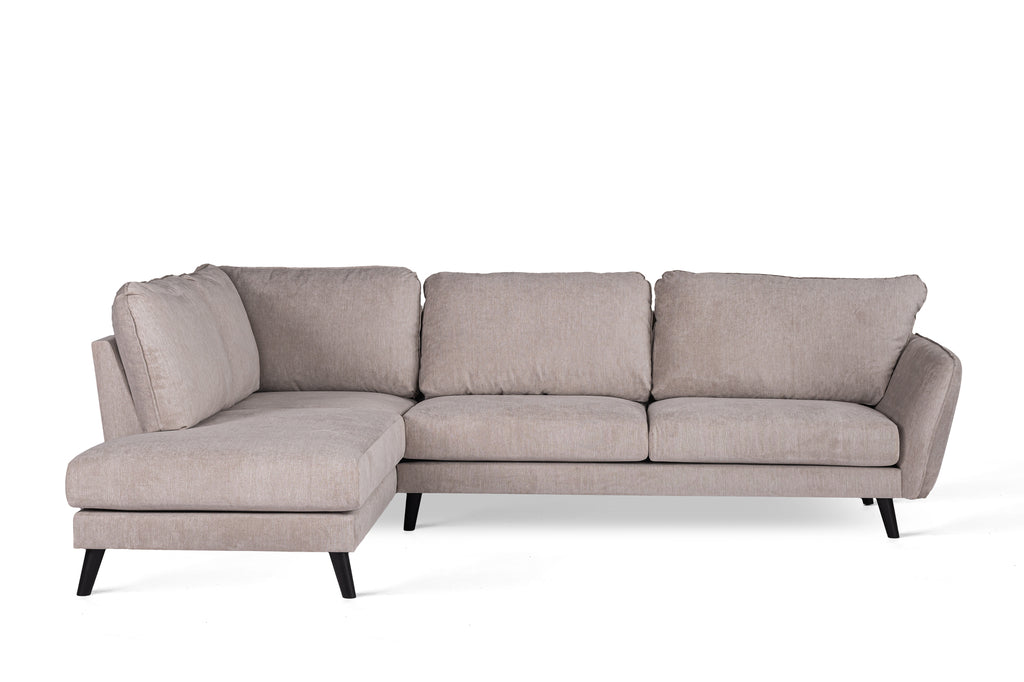 Rosalie – Ecksofa – Beige – Stoff Orinoco 23 – 3-Sitzer