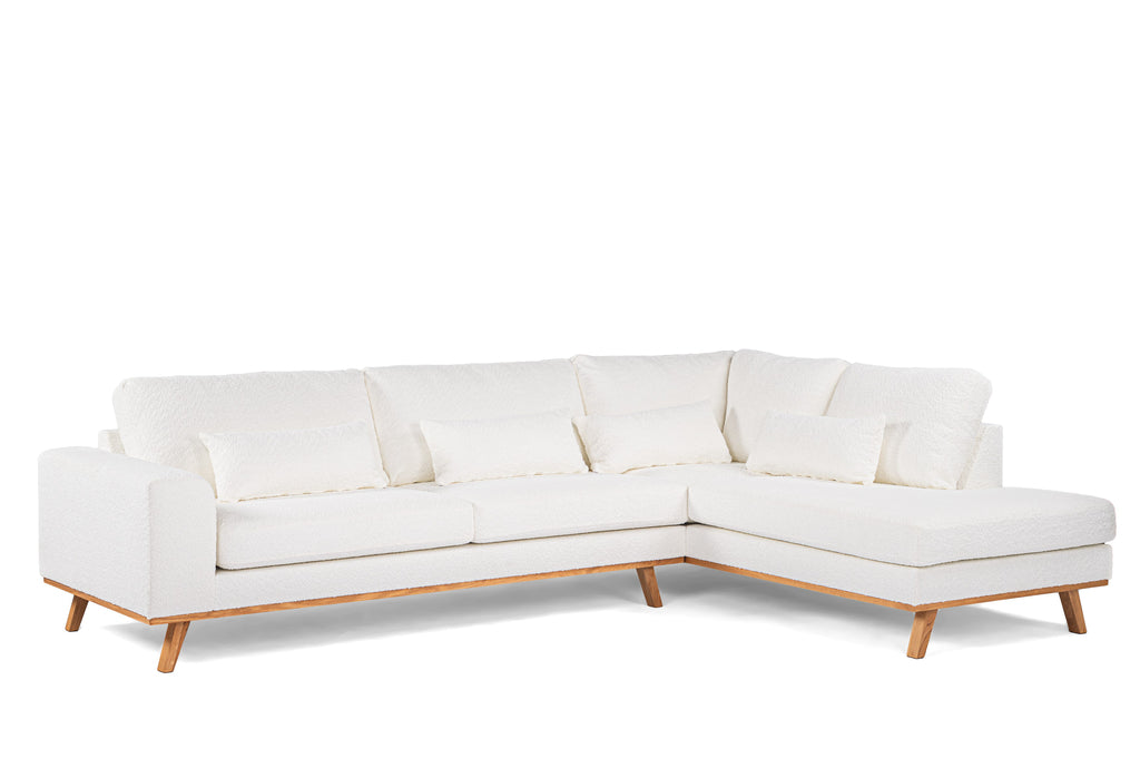 Lucas - corner sofa - natural - fabric Abriamo 4