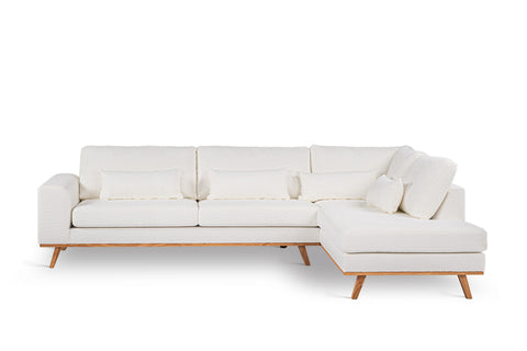 Lucas - corner sofa - natural - fabric Abriamo 4