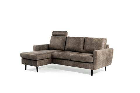 Tess - 3 seater sofa - taupe - Savannah fabric