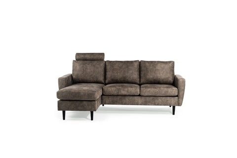 Tess - 3 seater sofa - taupe - Savannah fabric