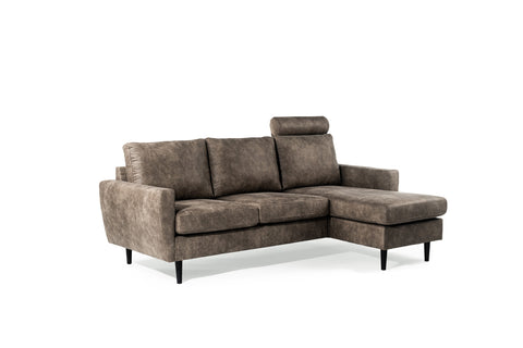 Tess - 3 seater sofa - taupe - Savannah fabric