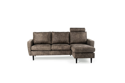 Tess - 3 seater sofa - taupe - Savannah fabric