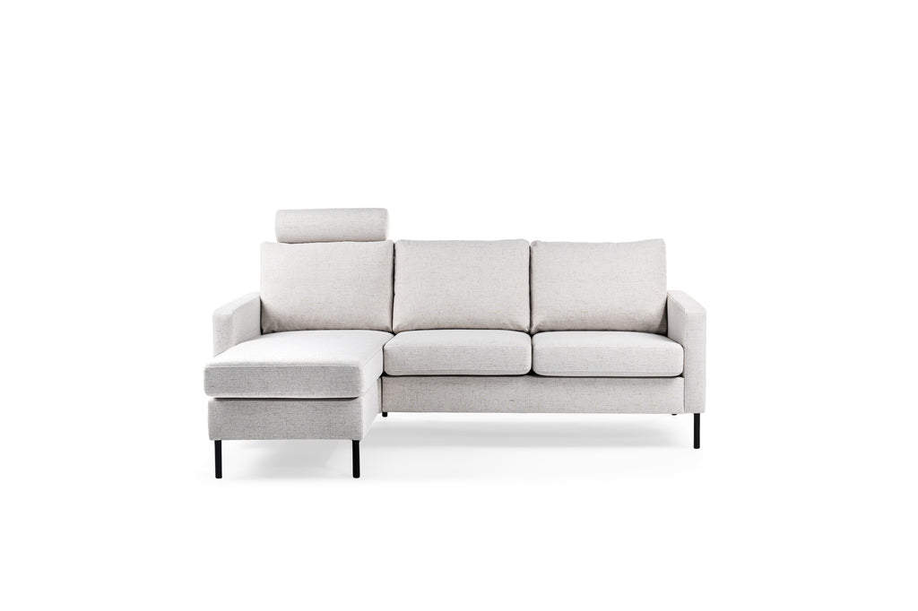 Tim - 3-seater sofa - natural - Valente fabric