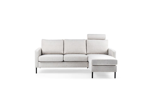 Tim - 3-seater sofa - natural - Valente fabric