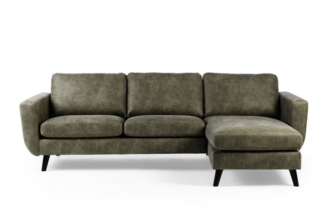 Isa - 3 seater sofa - green - Savannah fabric