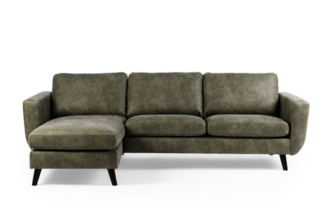 Isa - 3 seater sofa - green - Savannah fabric