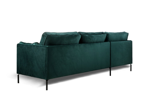 Mick - 3-seater sofa - green - fabric Fashion Velvet