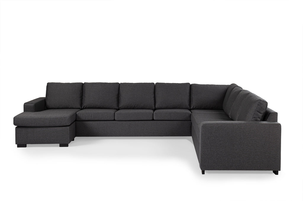 Elise - sofa - anthracite - Inari 94 fabric - 7-seater