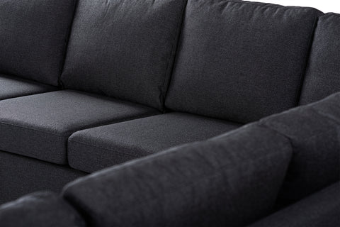 Elise - sofa - anthracite - Inari 94 fabric - 7-seater