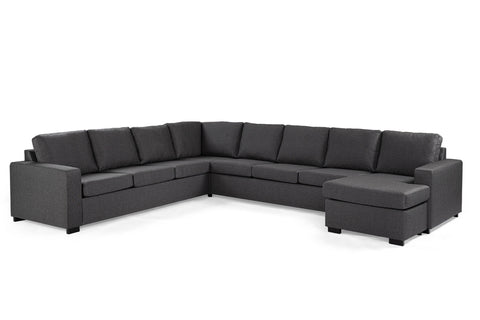 Elise - sofa - anthracite - Inari 94 fabric - 7-seater