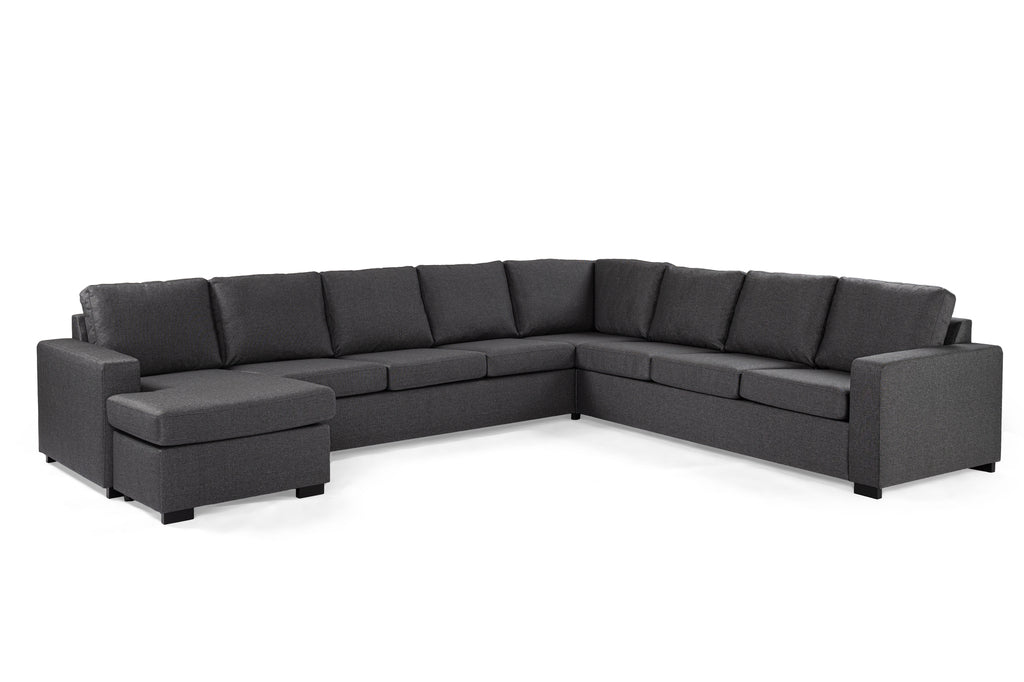 Elise - sofa - anthracite - Inari 94 fabric - 7-seater