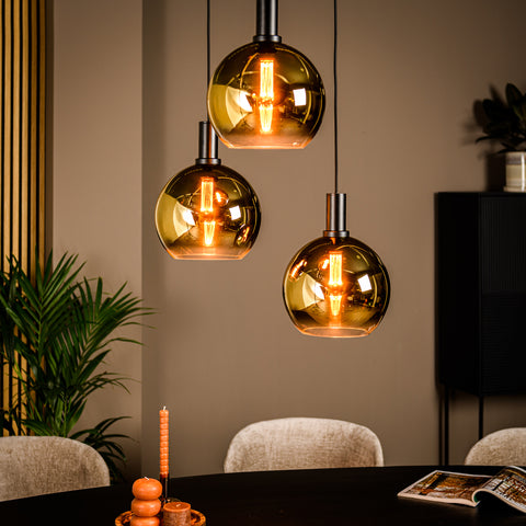 Mila - hanglamp - goud - metaal - H850