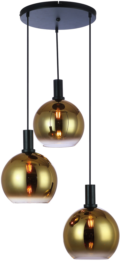 Mila - hanglamp - goud - metaal - H850