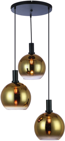 Mila - hanglamp - goud - metaal - H850