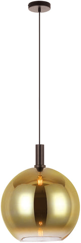 Sem - hanglamp - goud - metaal - 40 cm, H850