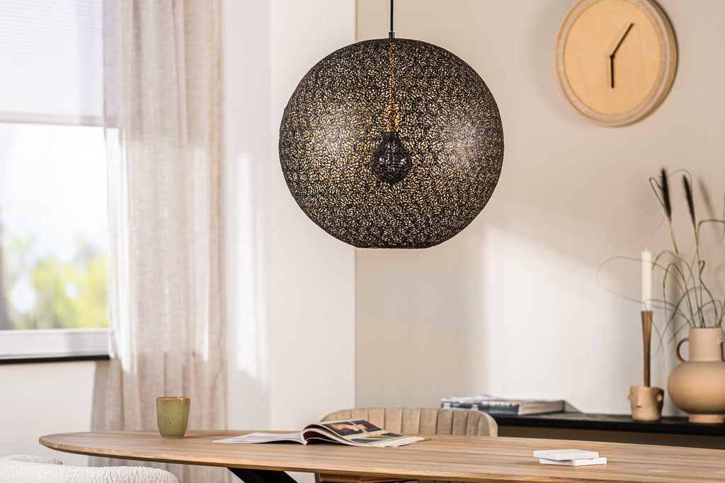 Julian - pendant lamp - black - steel - 50 cm, H340