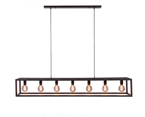 Thomas - hanging lamp - black - steel - H340 cm