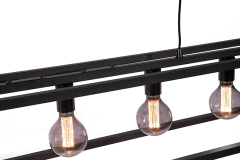 Thomas - hanging lamp - black - steel - H340 cm