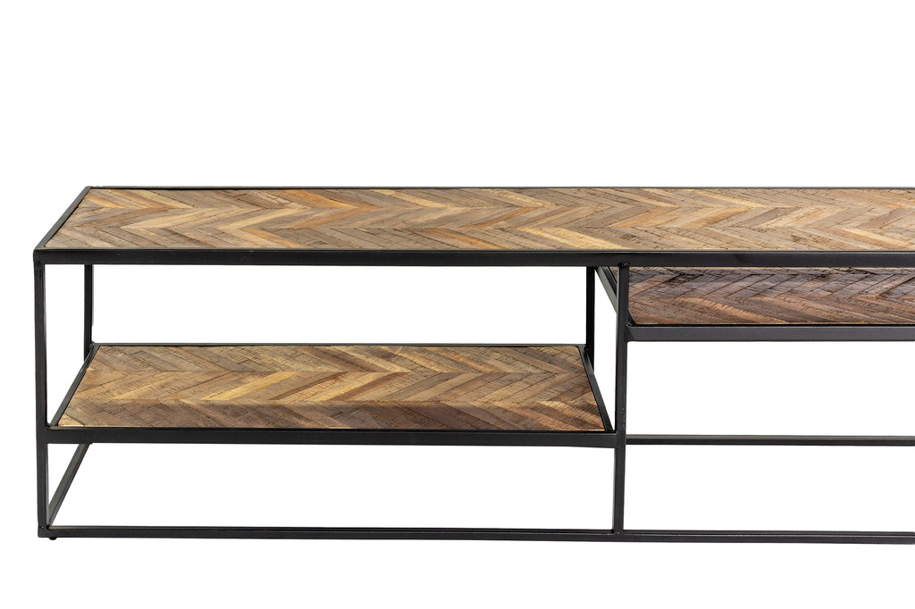 Jurre - tv unit - bruin - gerecycled teak