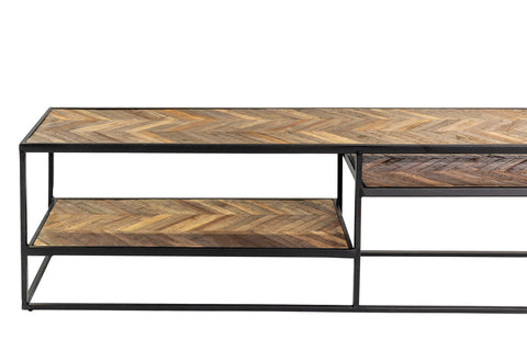 Jurre - tv unit - bruin - gerecycled teak